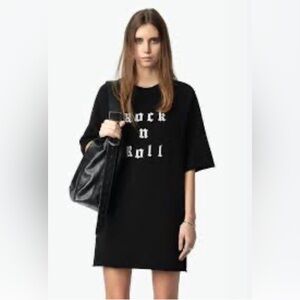 Zadig & Voltaire Grace Rock n Roll Studs Sweatshirt Dress  NWT